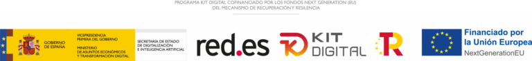 Ministerio de Transformación Digital, Red.es, Kit Digital, Financiado por la Union Europea NextGenearionEU